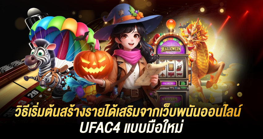 วิธีเริ่มต้นสร้างรายได้เสริมจากเว็บพนันออนไลน์ UFAC4 แบบมือใหม่